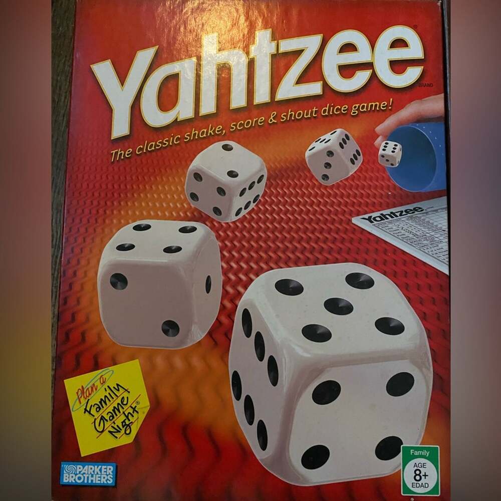 Yahtzee Classic Board Game for Family Toys Traditional Hobbies.